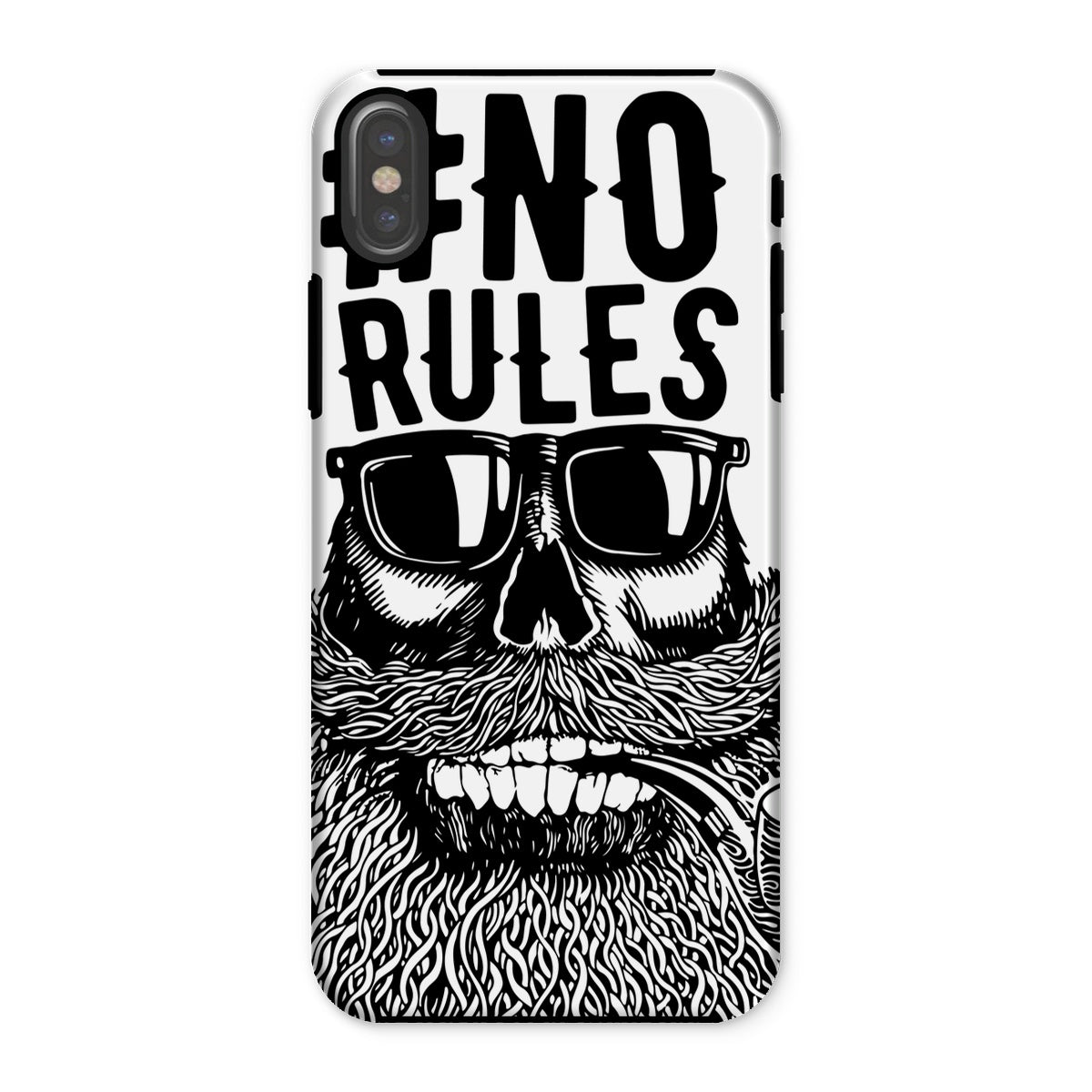 AQUA B&W - 04 - No Rules - Tough Phone Case