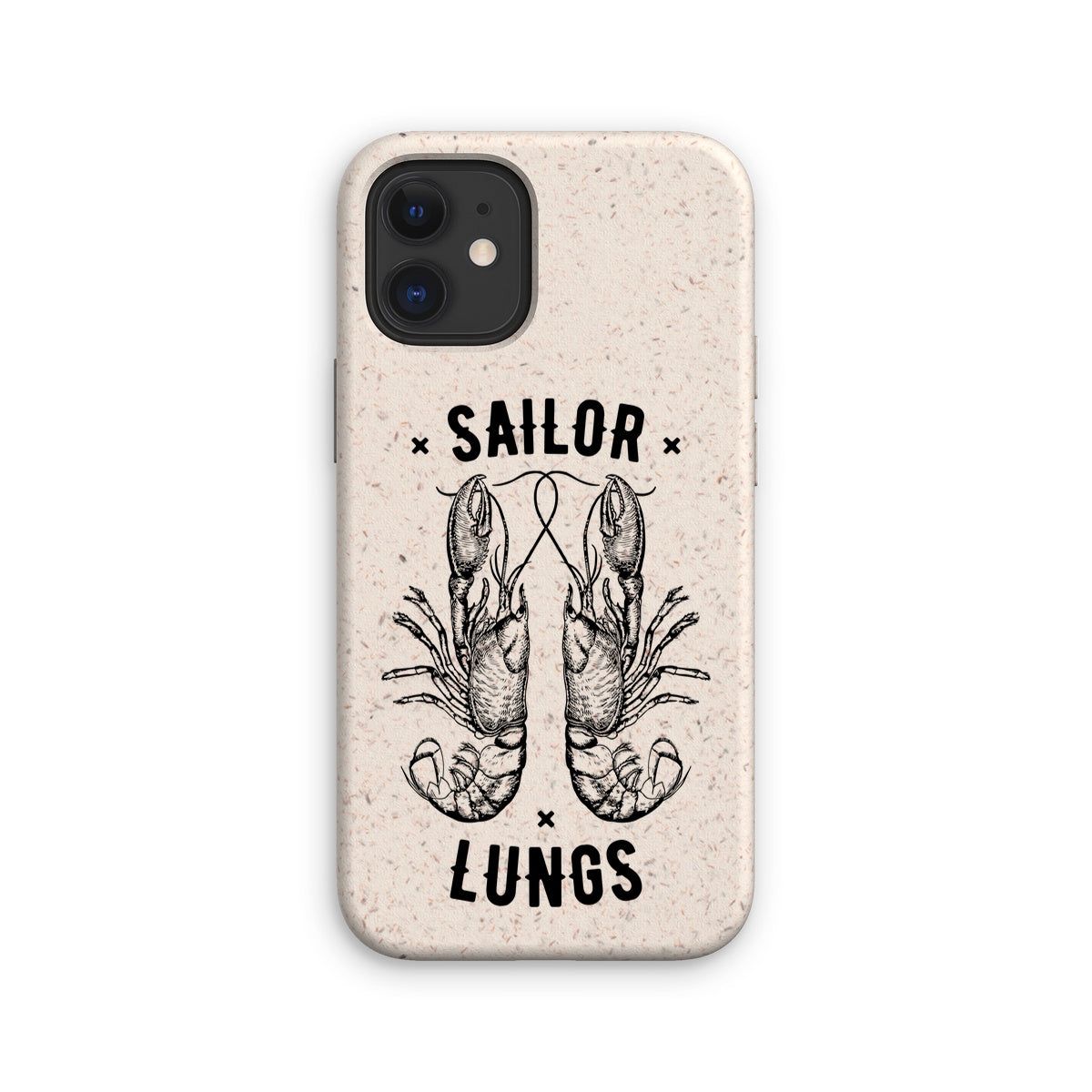 AQUA B&W - 06 - Sailing Lungs - Eco Phone Case