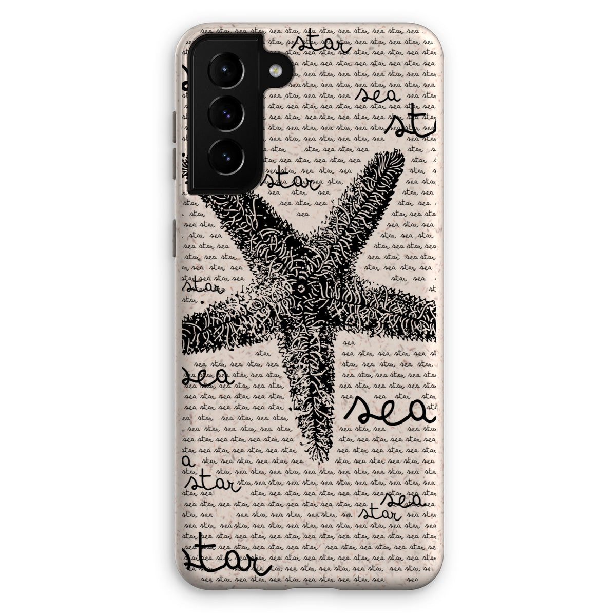 AQUA B&W - 08 - Sea Star - Capa Eco para Telefone