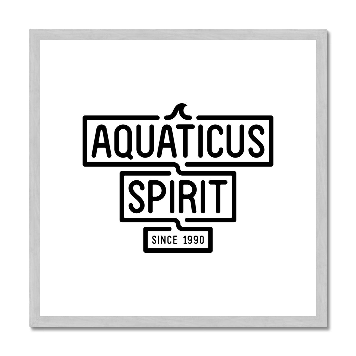 AQUA - 02 - Aquaticus Spirit - Impressão emoldurada antiga