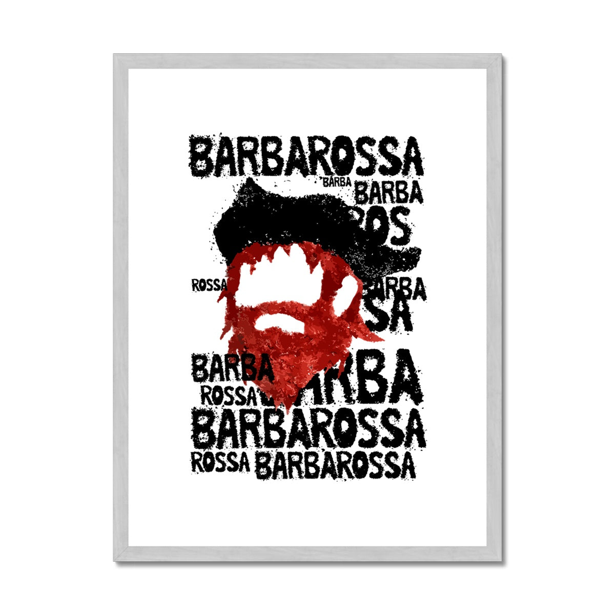 AQUA HMP2 - 01 - Barbarossa - Antique Framed & Mounted Print