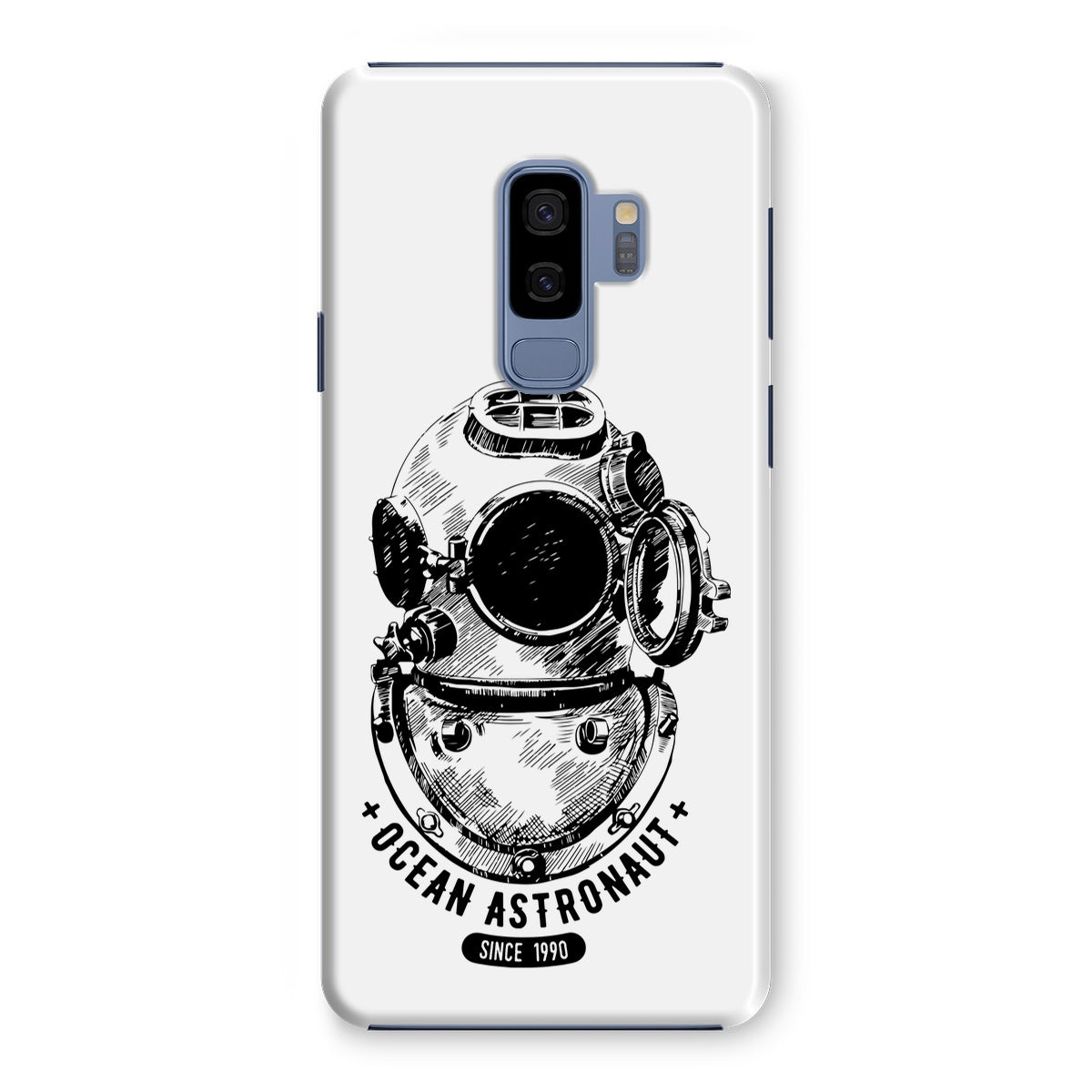 AQUA B&W - 05 - Ocean astronaut - Snap Phone Case
