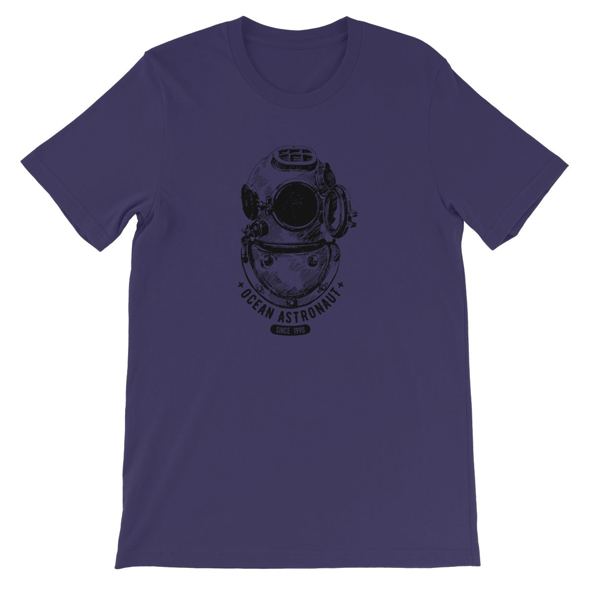 AQUA B&W - 05 - Ocean astronaut - Unisex Fine Jersey T-Shirt