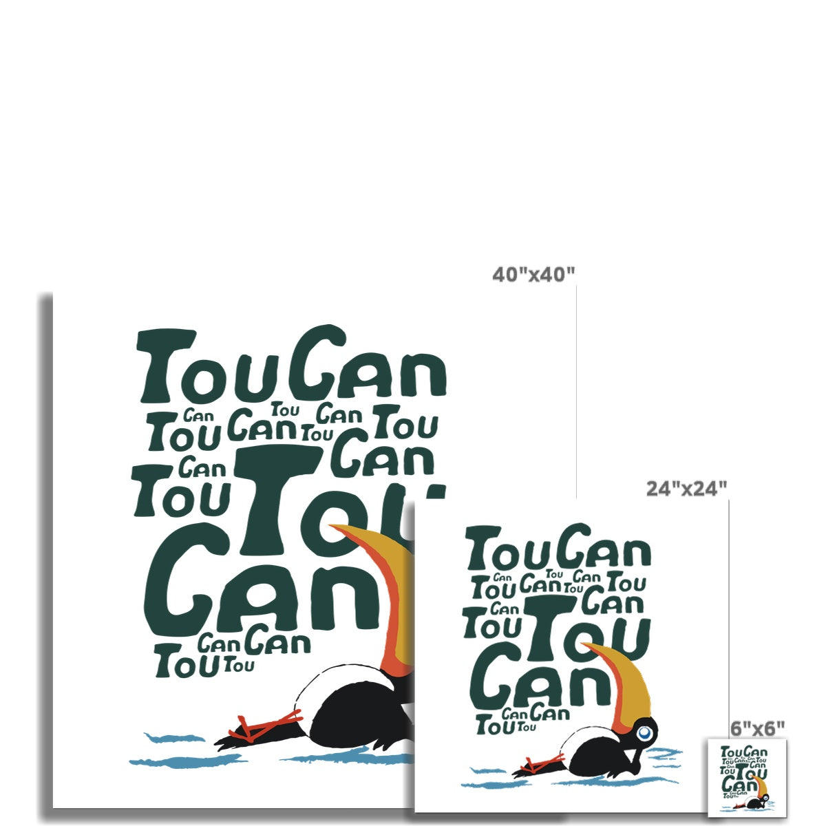 AQUA HMP2 - 09 - Toucan - Rolled Canvas