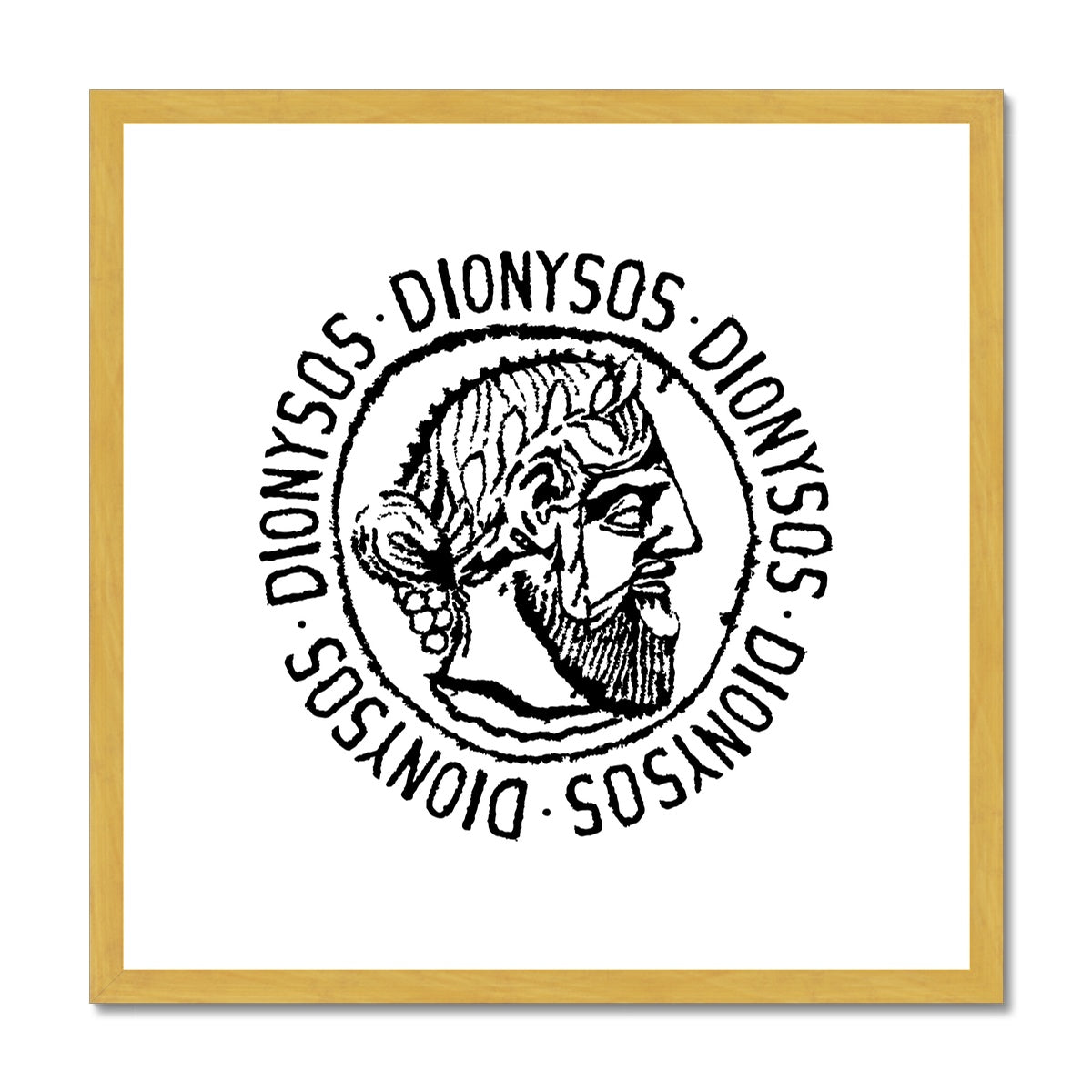 AQUA HMP2 - 02 - Dionysos - Antique Framed Print