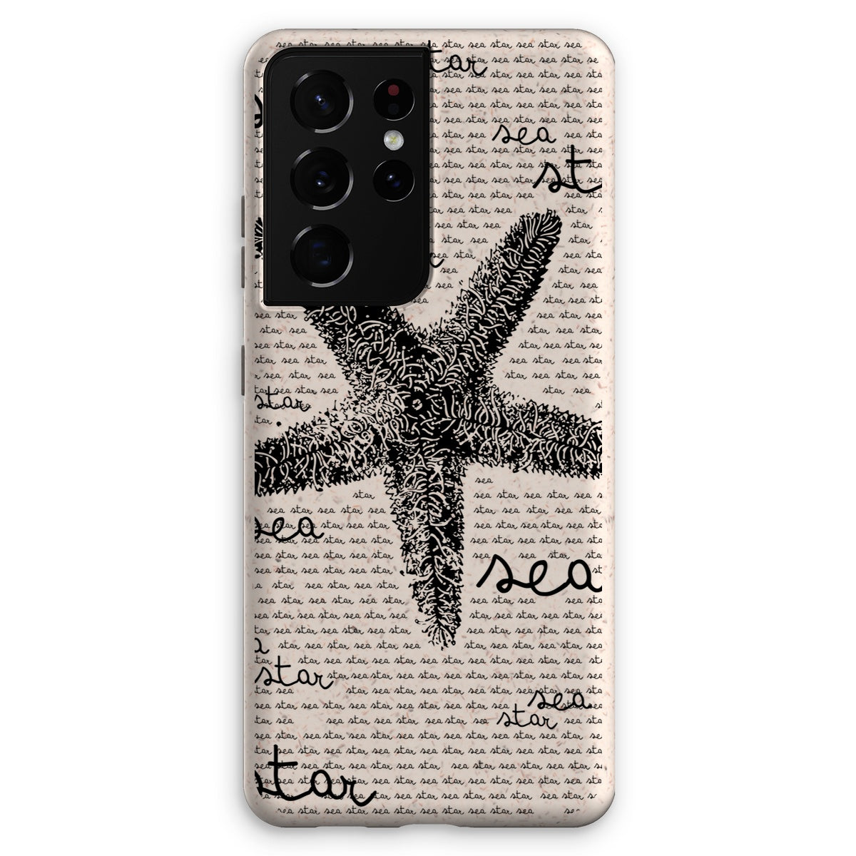 AQUA B&W - 08 - Sea Star - Capa Eco para Telefone