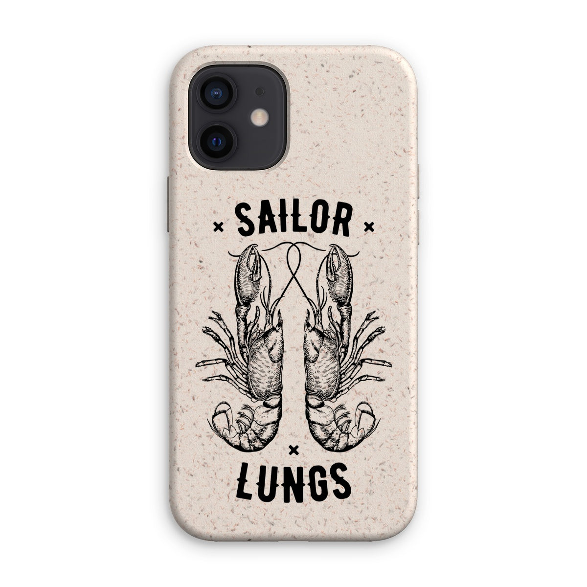 AQUA B&W - 06 - Sailing Lungs - Eco Phone Case