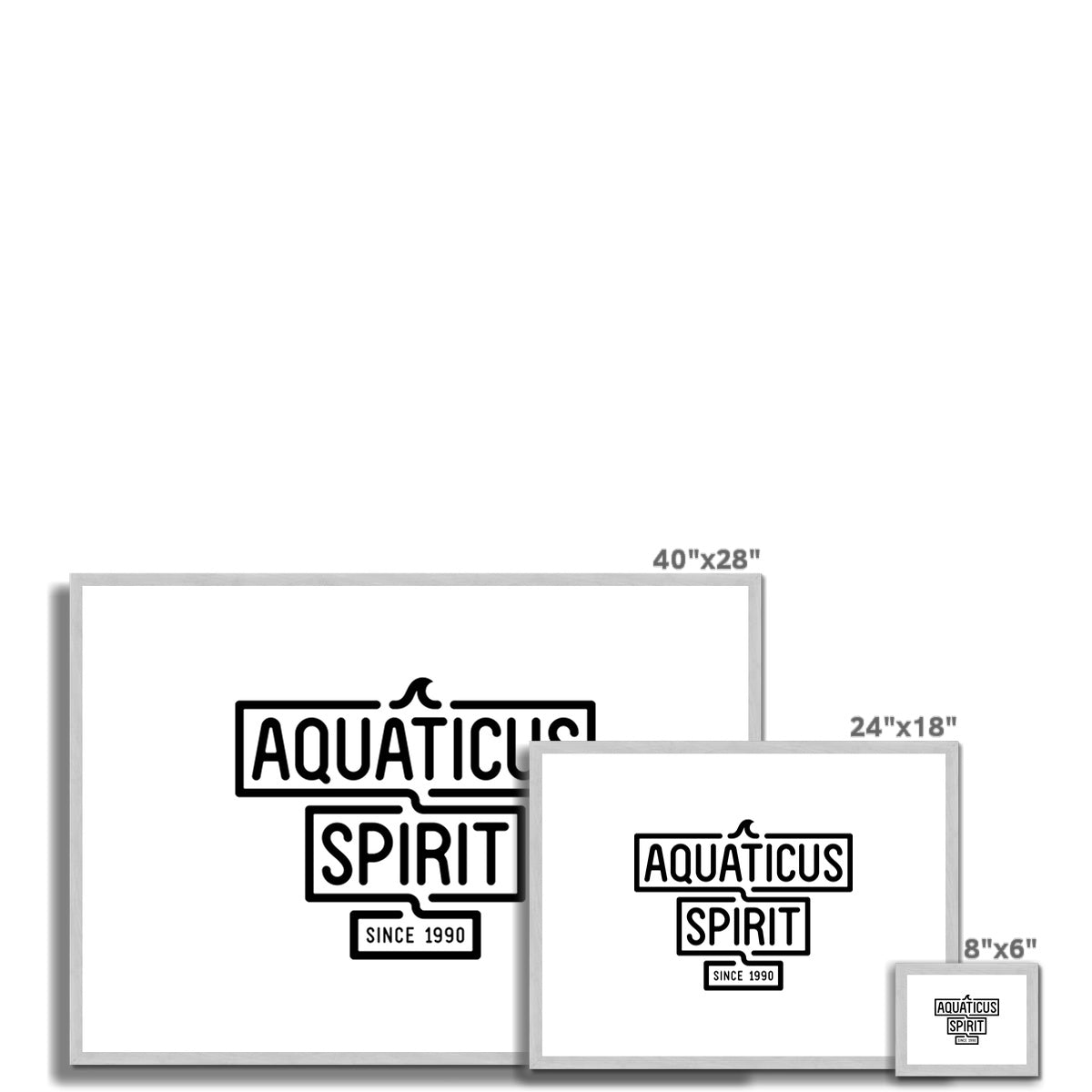 AQUA - 02 - Aquaticus Spirit - Impressão emoldurada antiga