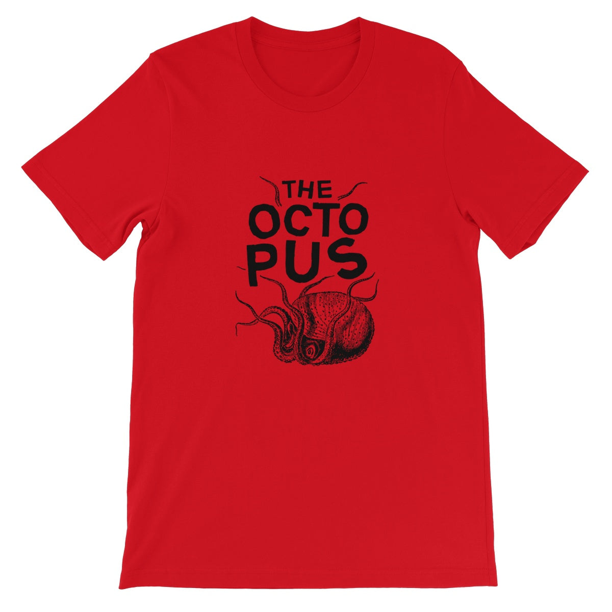 AQUA B&W - 03 - Octopus - Unisex Fine Jersey T-Shirt
