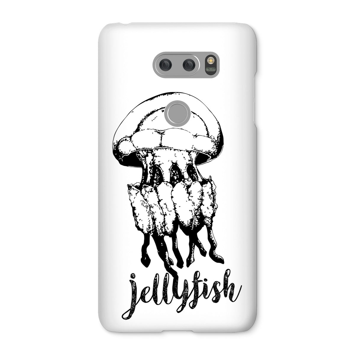 AQUA B&W – 02 – Qualle – Snap Phone Case