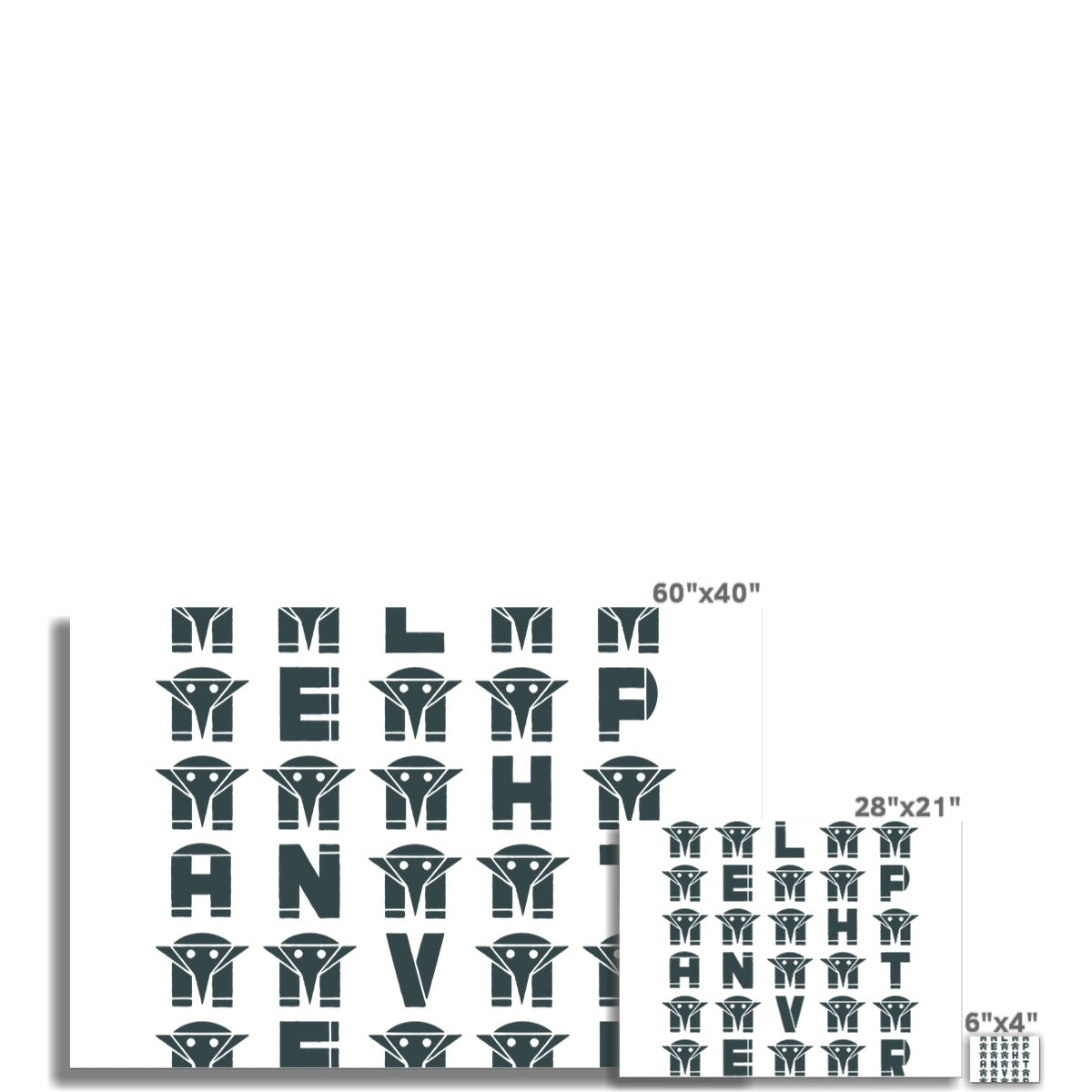AQUA HMP2 - 04 - Elephant Vert - Wall Art Poster