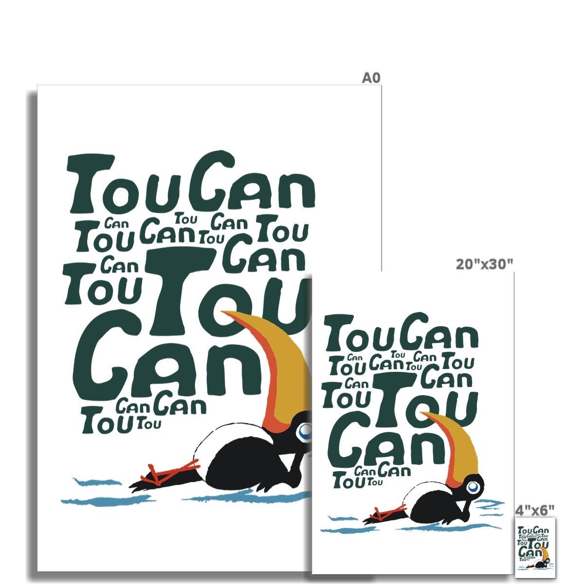 AQUA HMP2 - 09 - Tukan - Gerollte Öko-Leinwand