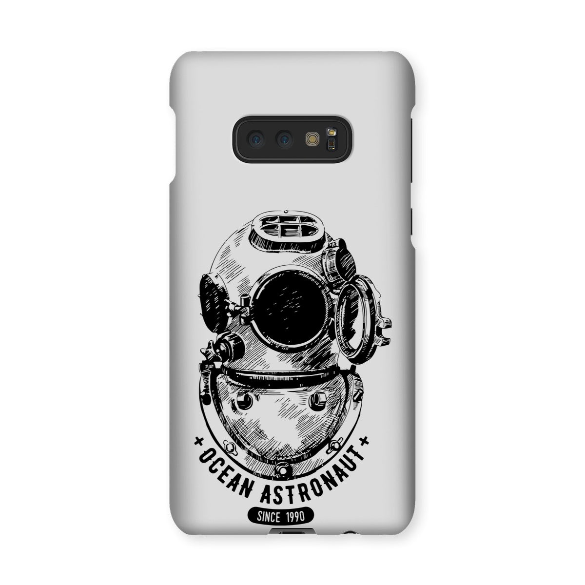 AQUA B&W - 05 - Ocean astronaut - Snap Phone Case