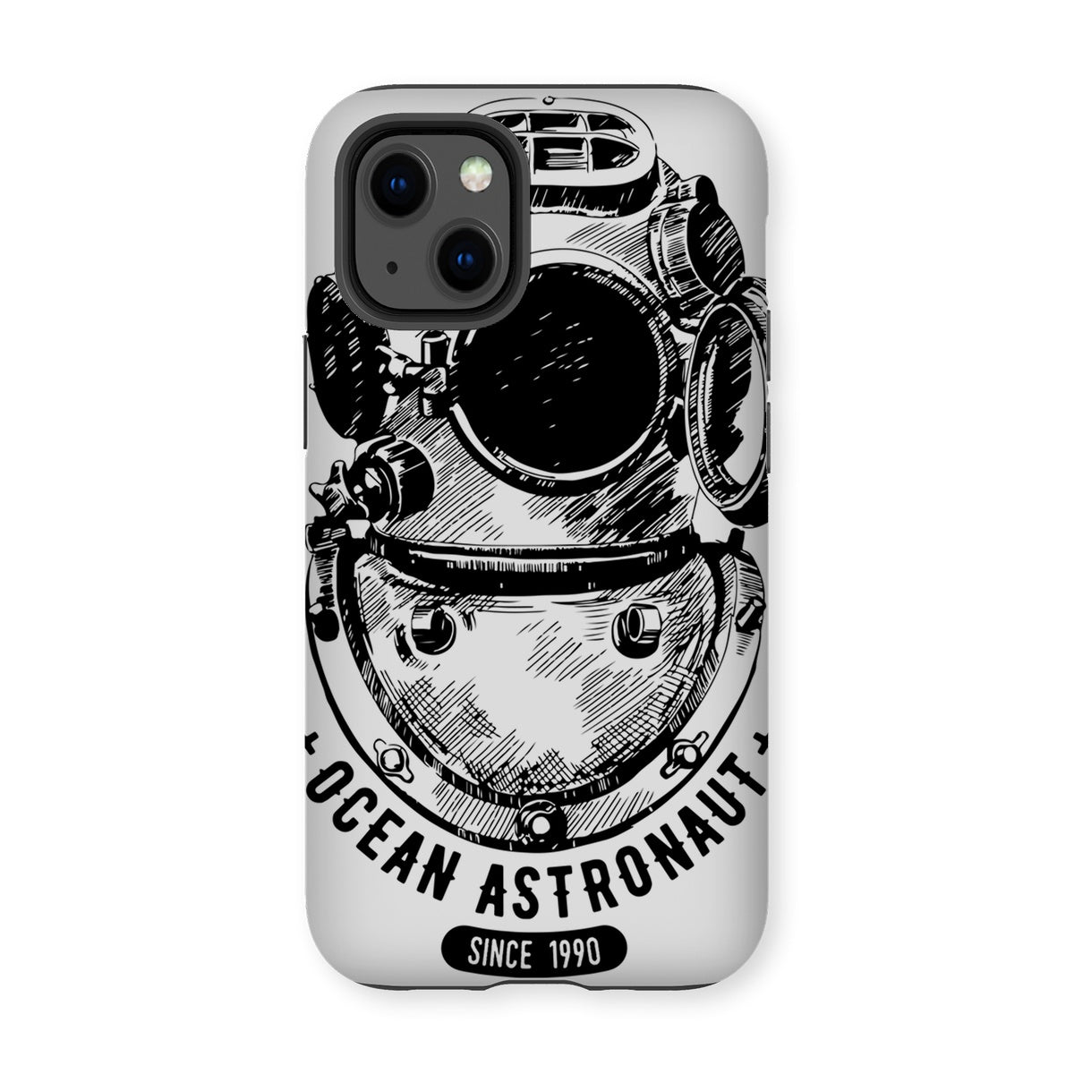 AQUA B&W - 05 - Astronauta do oceano - Capa de telefone resistente