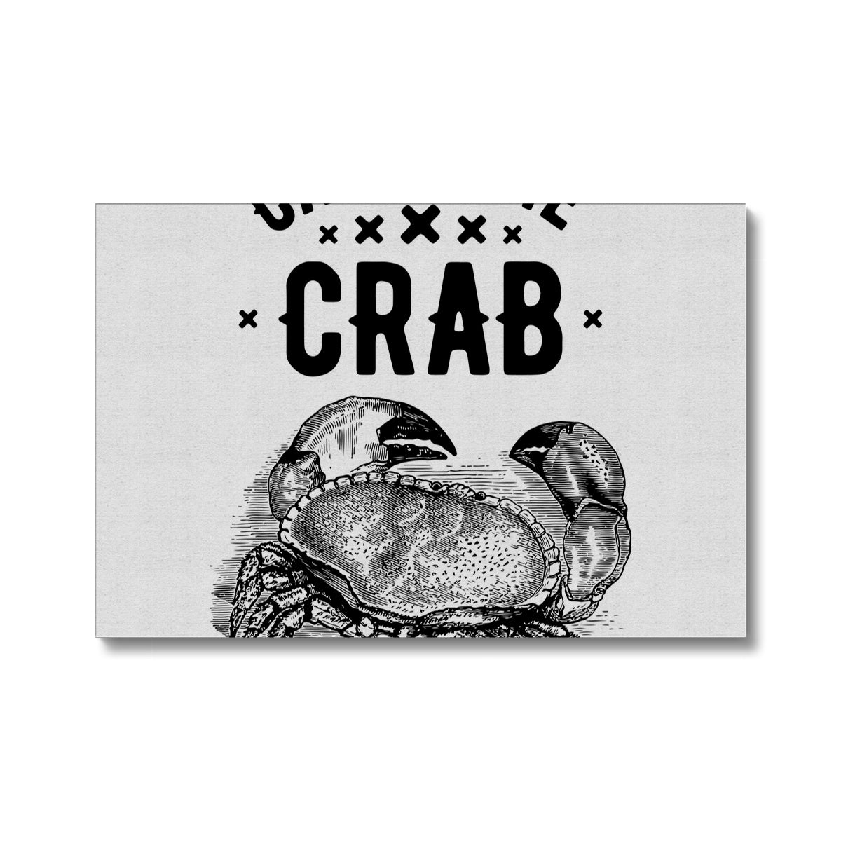 AQUA B&W - 07 - Catch the crab - Eco Canvas