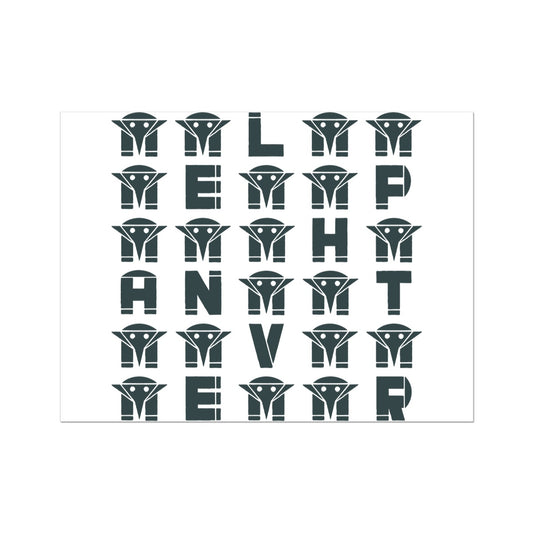 AQUA HMP2 - 04 - Elefante Vert - Pôster de Arte de Parede