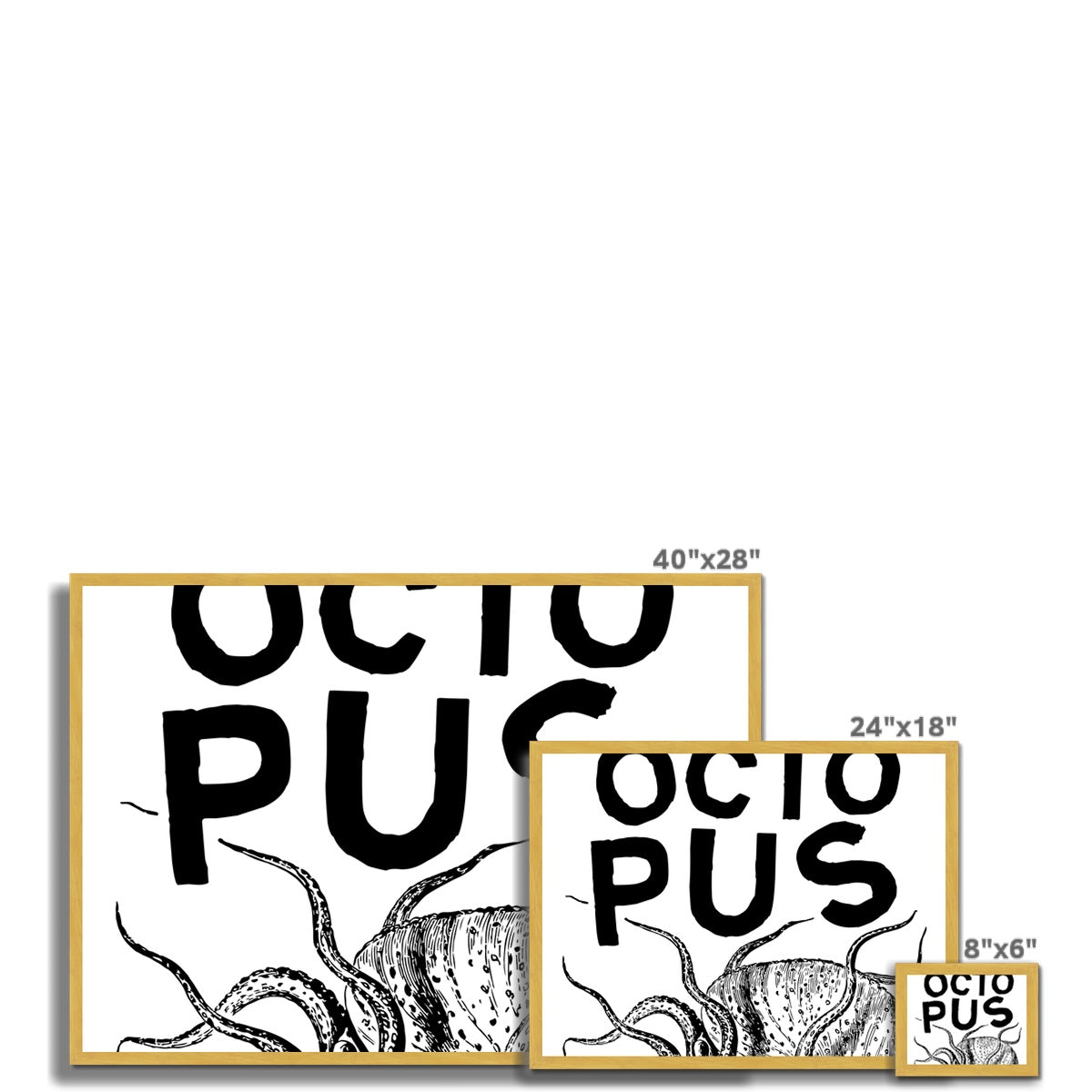 AQUA P&B - 03 - Polvo - Impressão emoldurada antiga