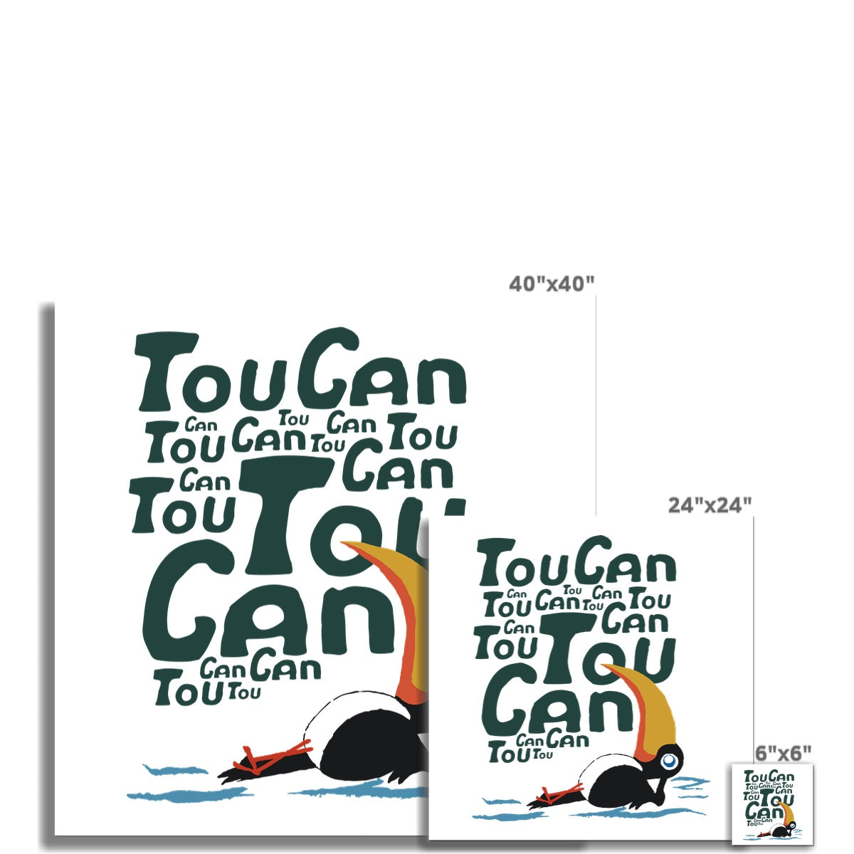 AQUA HMP2 - 09 - Tukan - Gerollte Öko-Leinwand