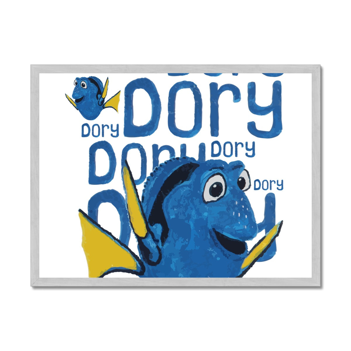AQUA HMP2 - 03 -Dory - Antique Framed Print