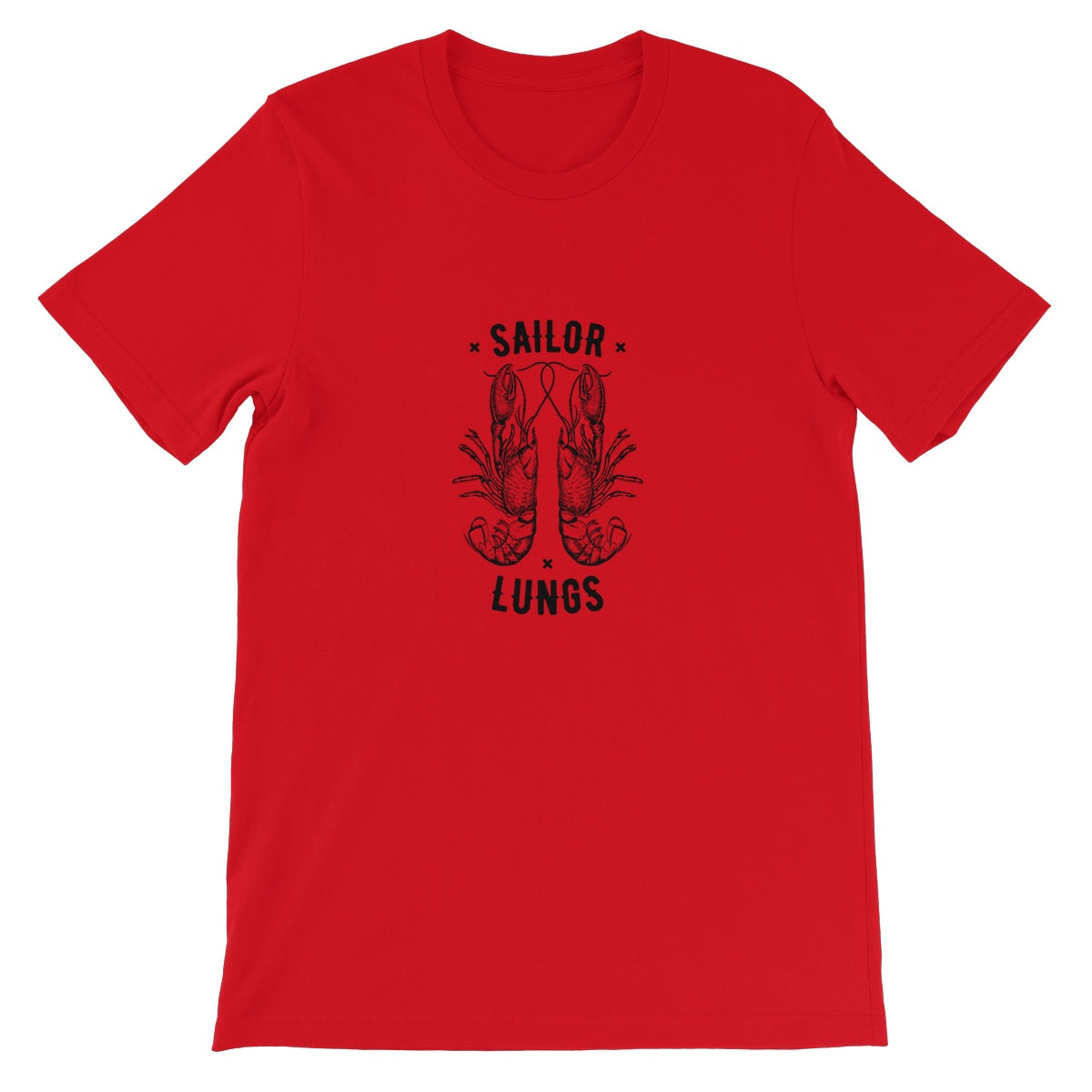 AQUA B&W - 06 - Sailing Lungs - Unisex Fine Jersey T-Shirt