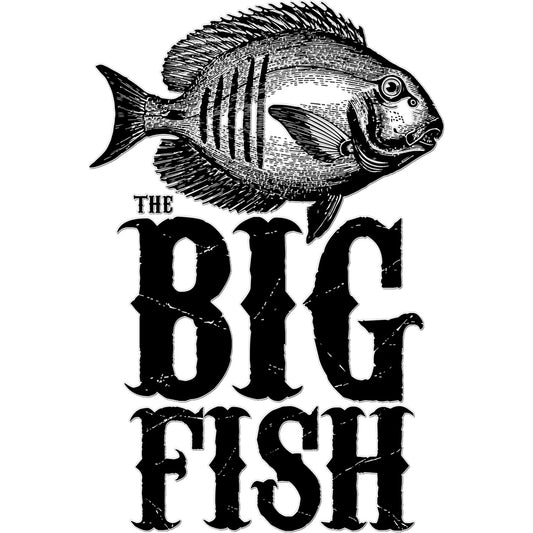 AQUA B&W - 01 -Big Fish - Temporary Tattoo