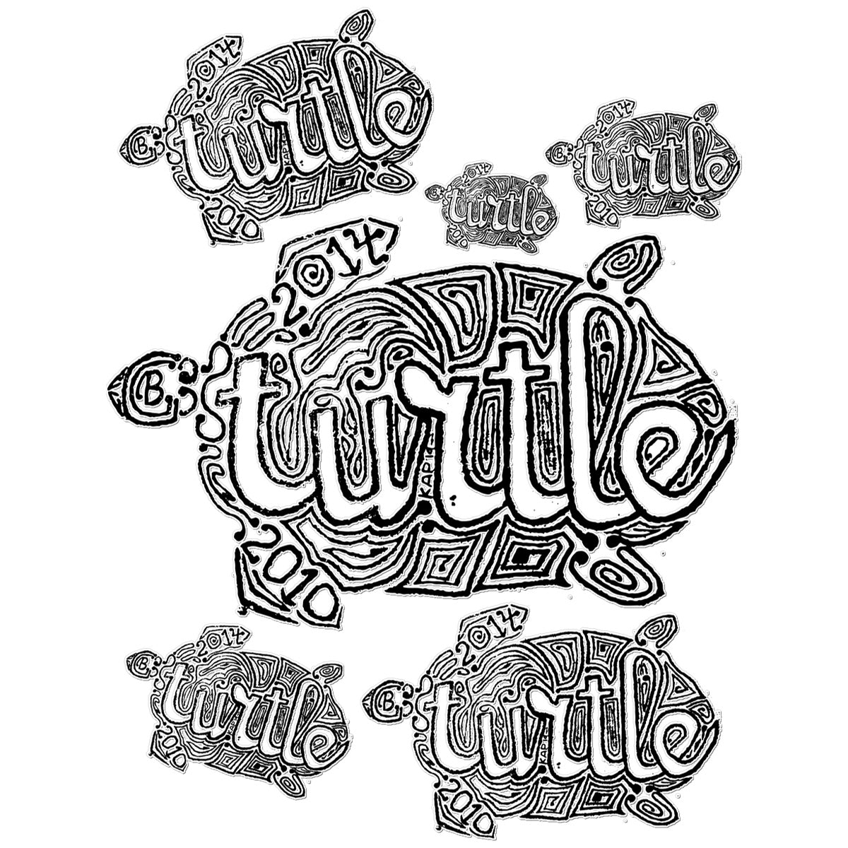 AQUA HMP2 - 12 - Turtle - Temporary Tattoo