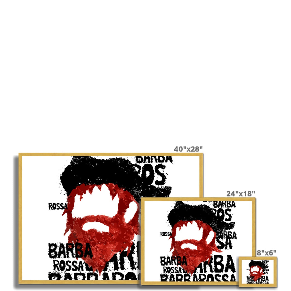 AQUA HMP2 - 01 - Barbarossa - Antique Framed Print