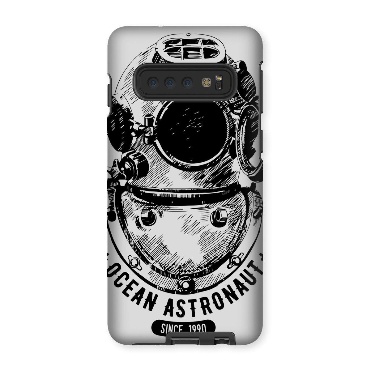 AQUA B&W - 05 - Astronauta do oceano - Capa de telefone resistente
