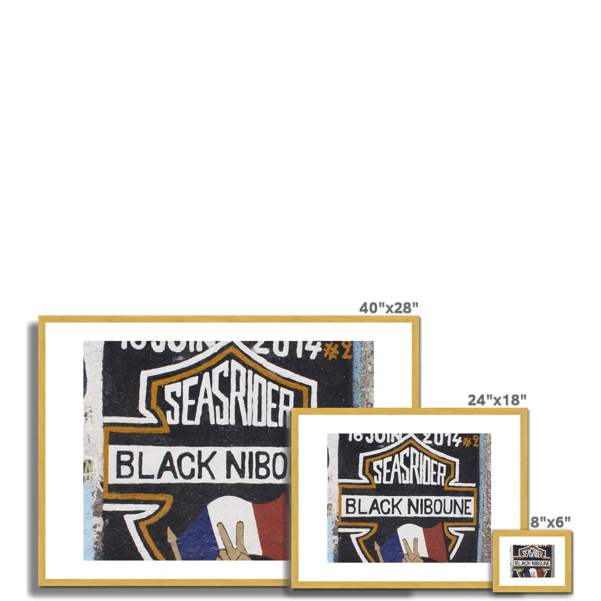 AQUA HMP F - Seasrider - Antique Framed & Mounted Print