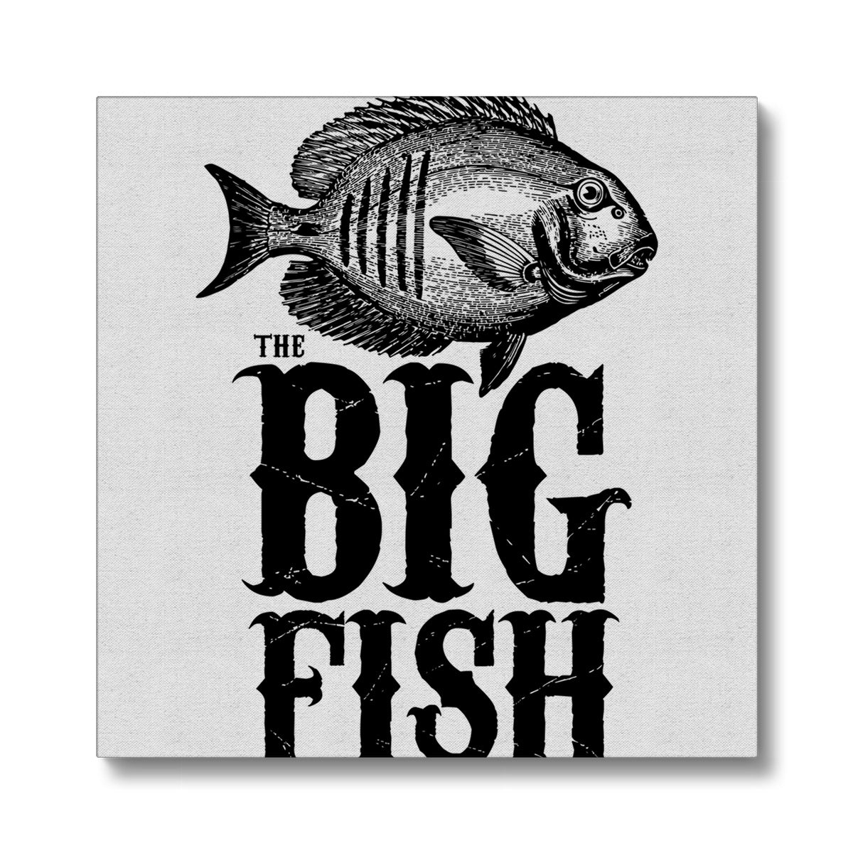 AQUA B&W - 01 -Big Fish - Eco Canvas