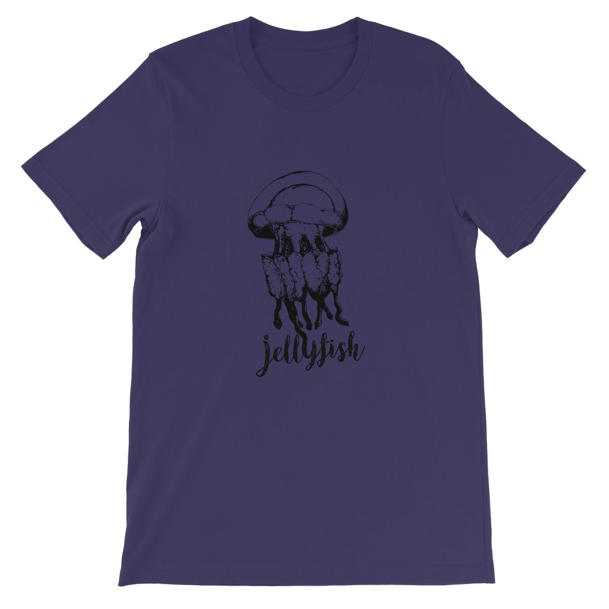 AQUA B&W - 02 - Jellyfish - Unisex Fine Jersey T-Shirt