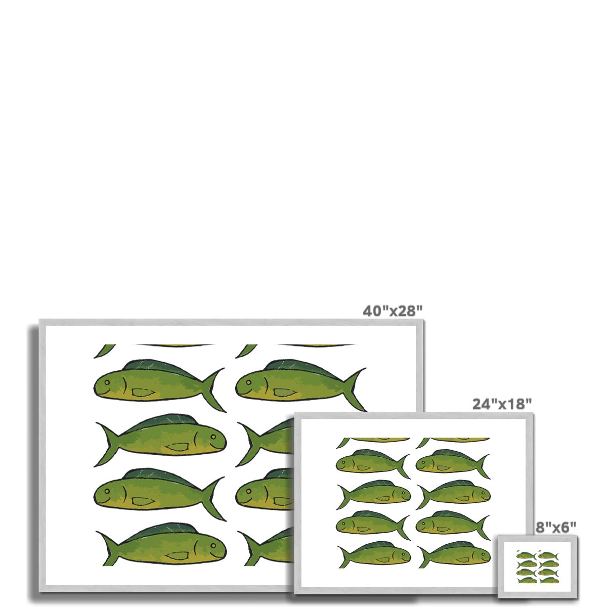 AQUA HMP2 - 08 - Timanfaya - Impressão antiga emoldurada e montada