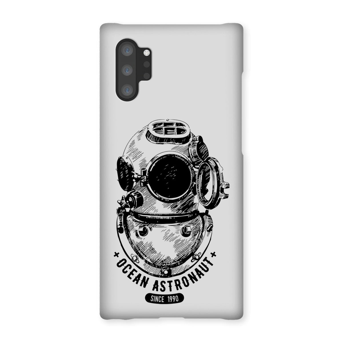 AQUA B&W - 05 - Ocean astronaut - Snap Phone Case