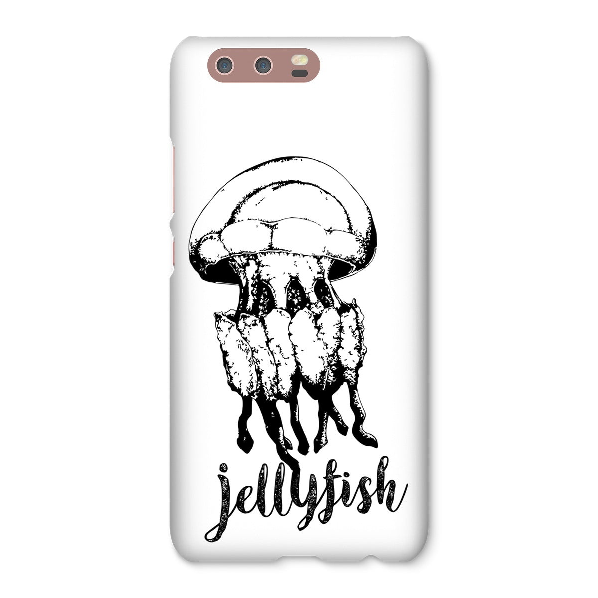AQUA B&W – 02 – Qualle – Snap Phone Case