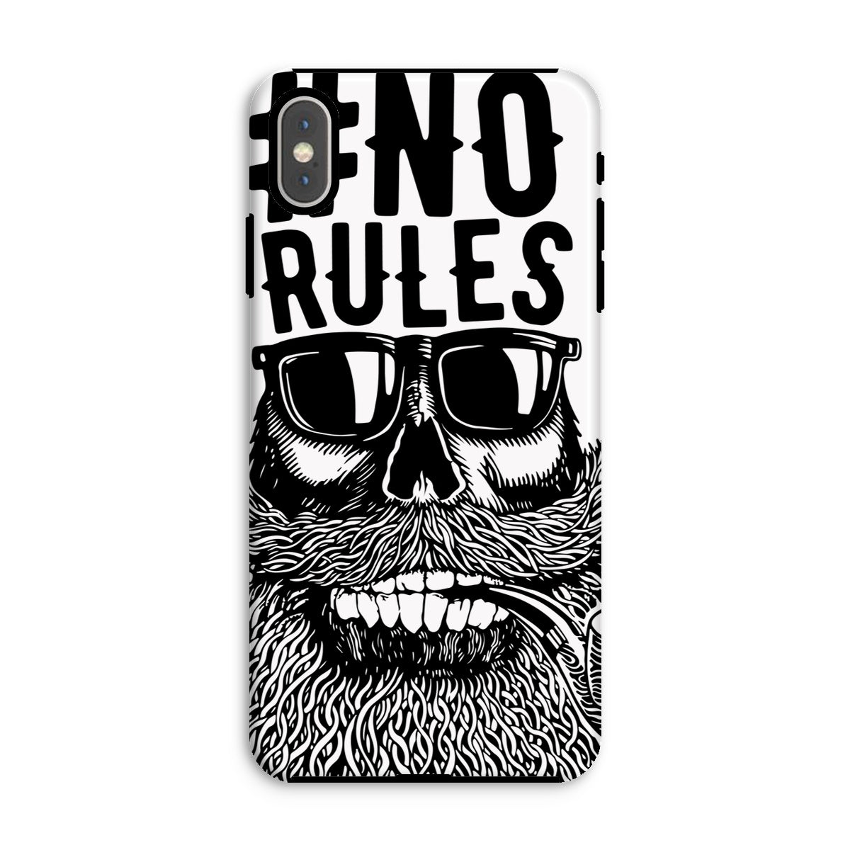 AQUA B&W - 04 - No Rules - Tough Phone Case