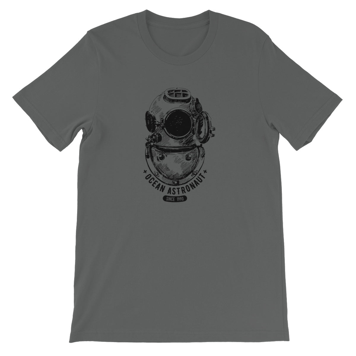 AQUA B&W - 05 - Ocean astronaut - Unisex Fine Jersey T-Shirt