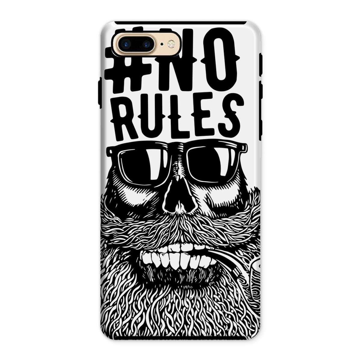 AQUA B&W - 04 - No Rules - Tough Phone Case