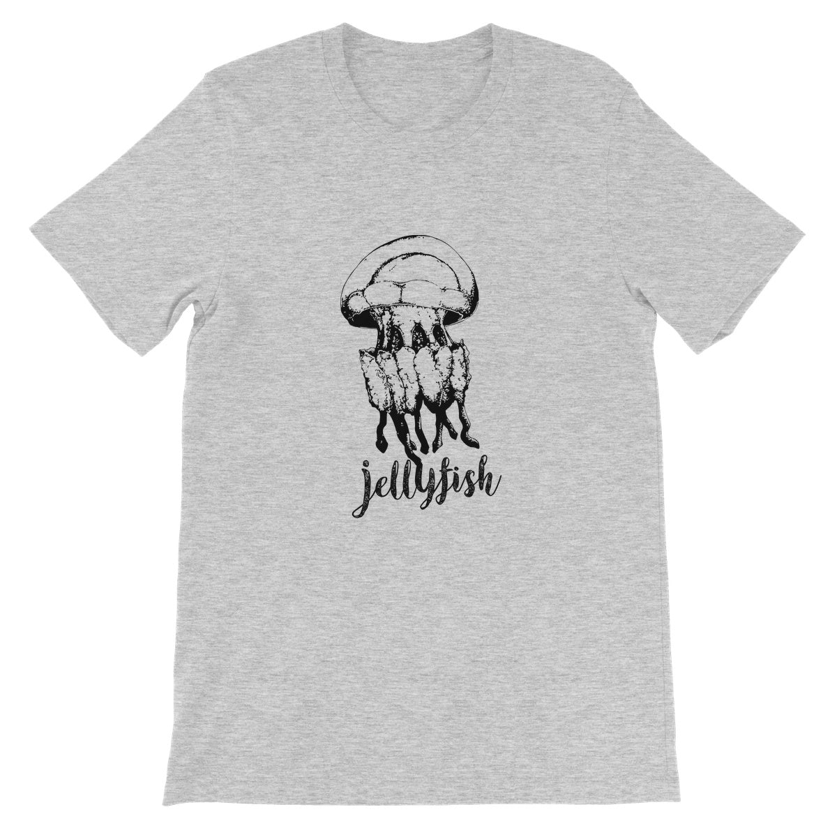 AQUA B&W - 02 - Jellyfish - Unisex Fine Jersey T-Shirt