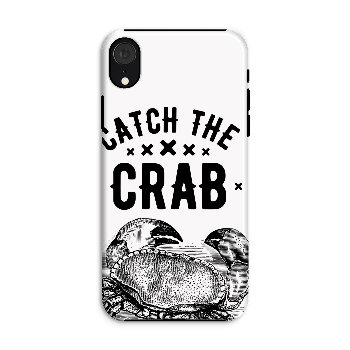 AQUA B&W - 07 - Catch the crab - Tough Phone Case