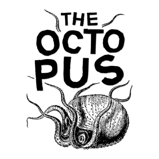 AQUA B&W - 03 - Octopus - Temporary Tattoo