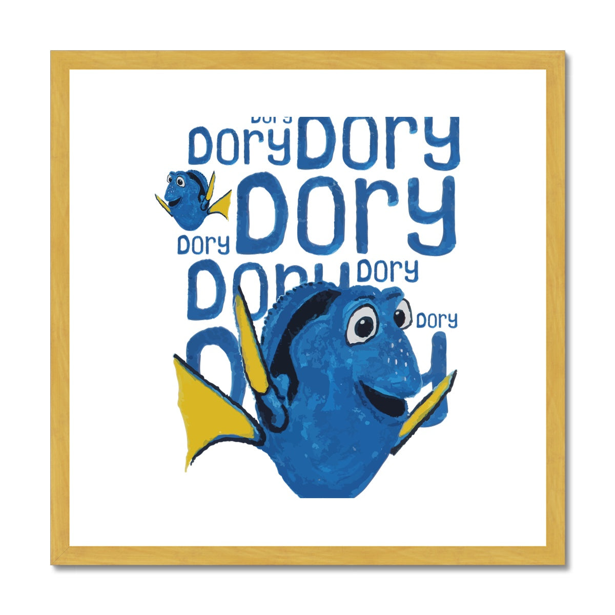 AQUA HMP2 - 03 -Dory - Antique Framed & Mounted Print
