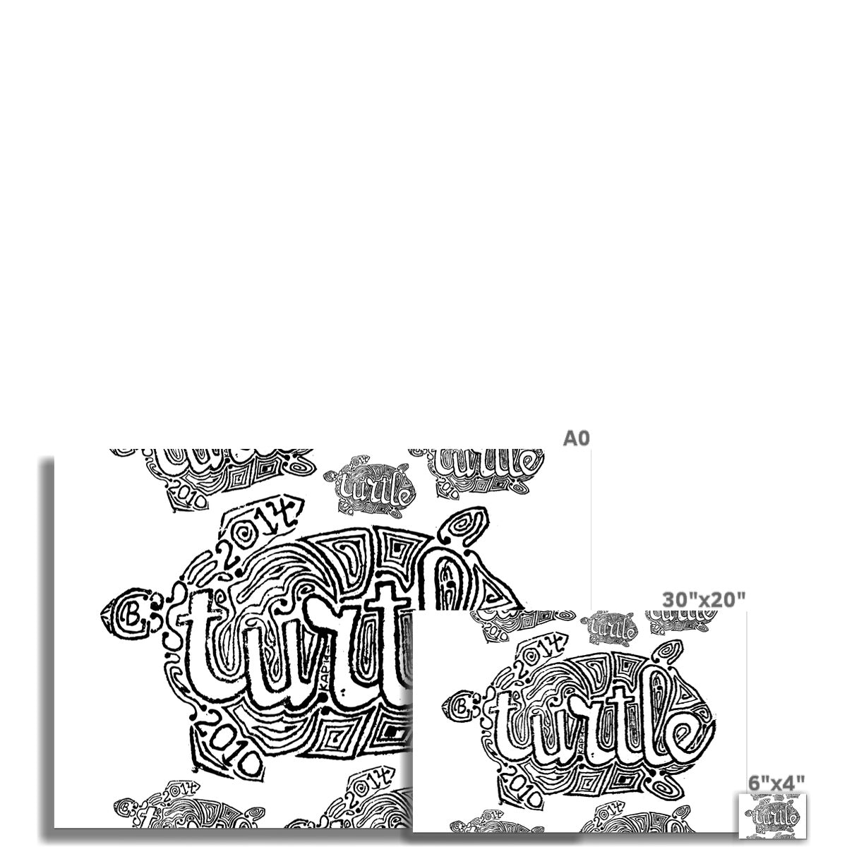 AQUA HMP2 - 12 - Turtle - Rolled Canvas
