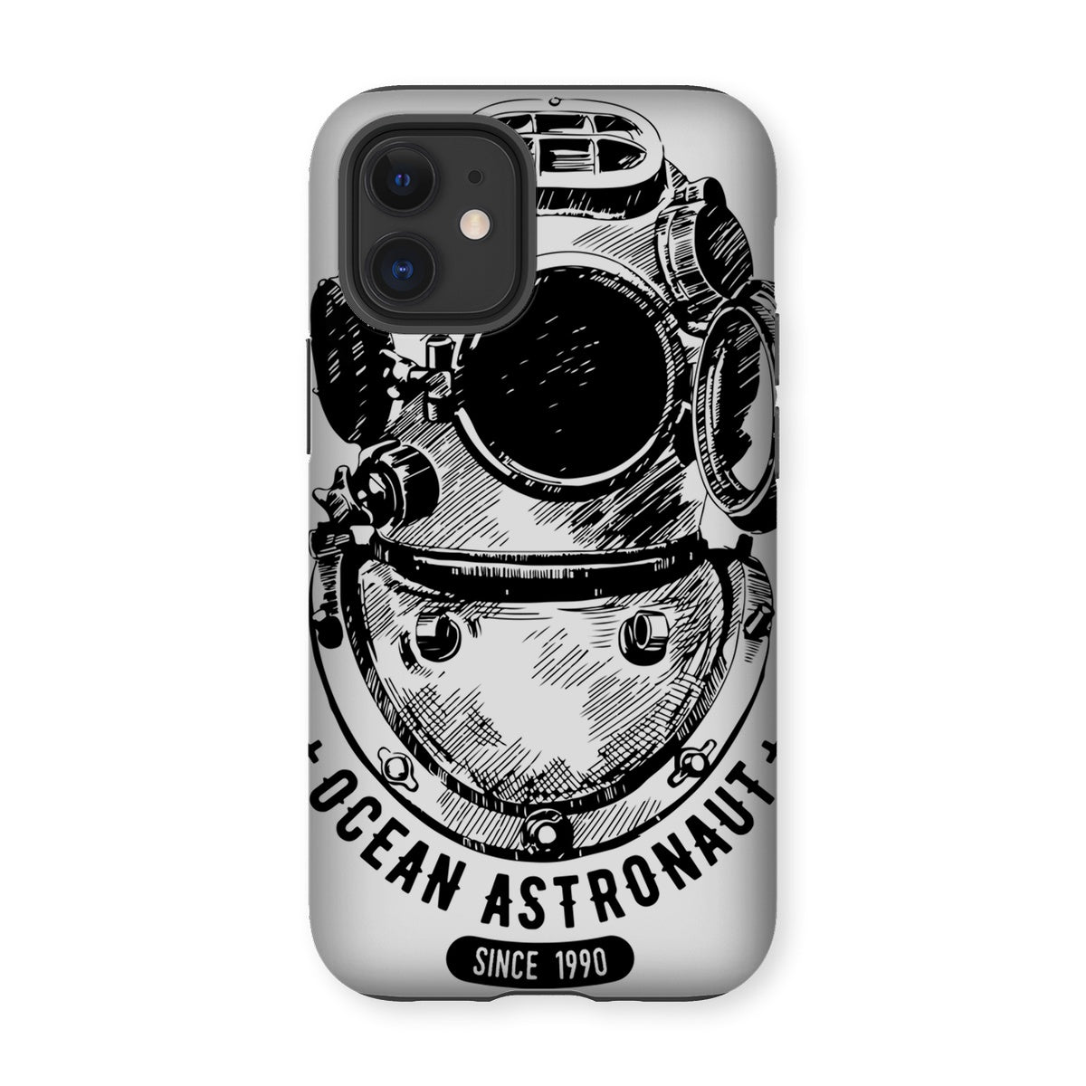 AQUA B&W - 05 - Astronauta do oceano - Capa de telefone resistente