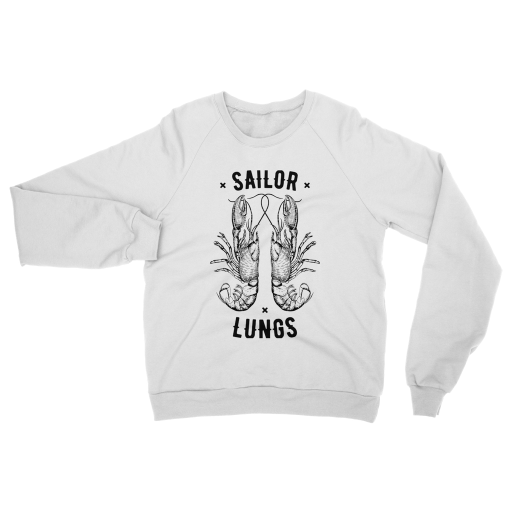 AQUA B&W - 06 - Sailing Lungs - Heavy Blend Crew Neck Sweatshirt-Apparel-AQUATICUS