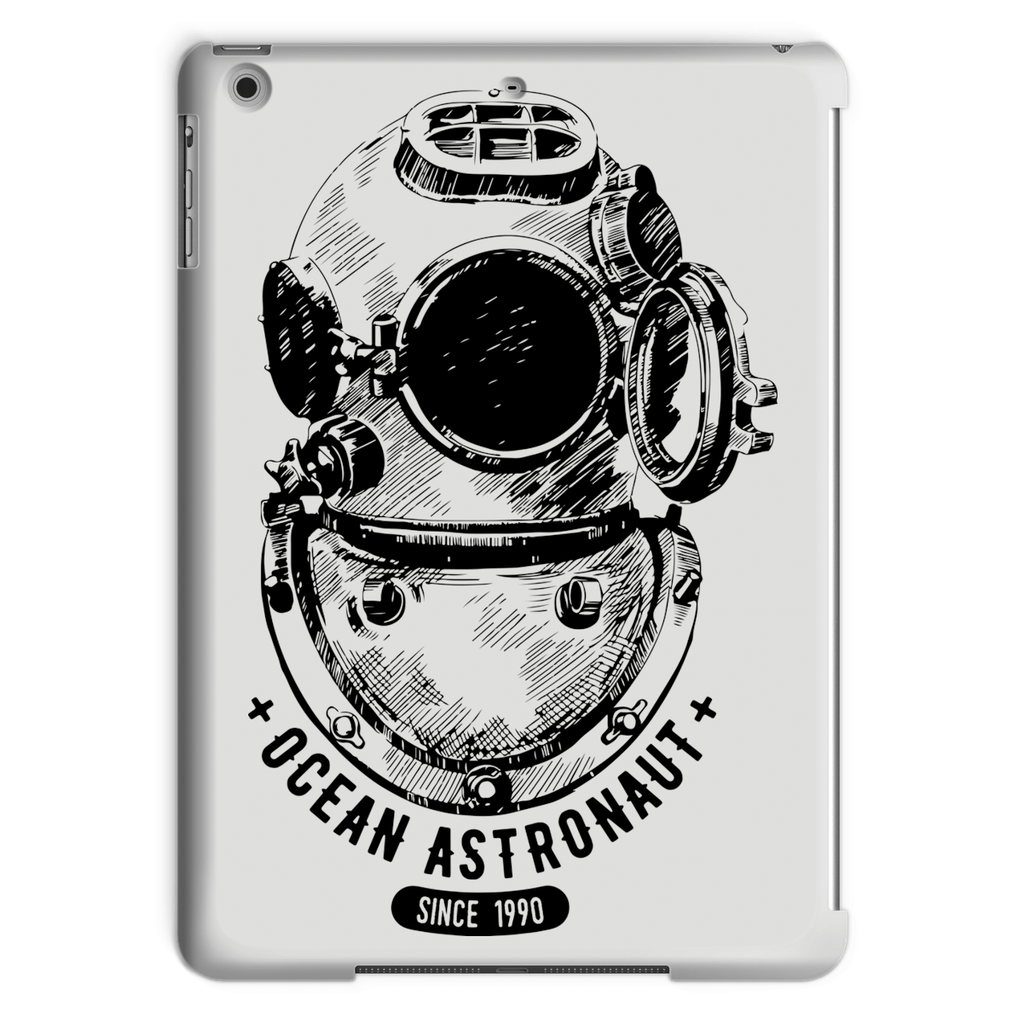 AQUA B&W - 05 - Ocean astronaut - Tablet Case-Phone & Tablet Cases-AQUATICUS