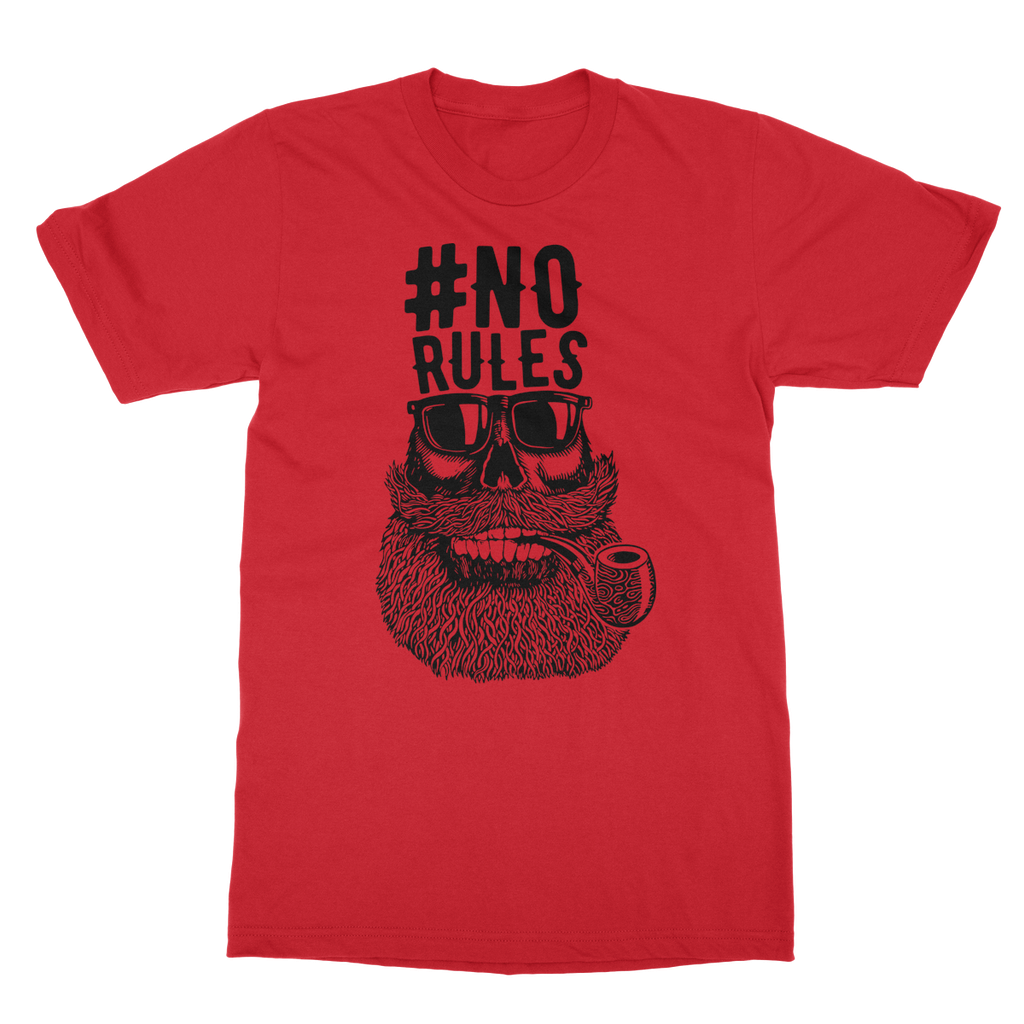 AQUA B&W - 04 - No Rules - Softstyle Ringspun T-Shirt-Apparel-AQUATICUS
