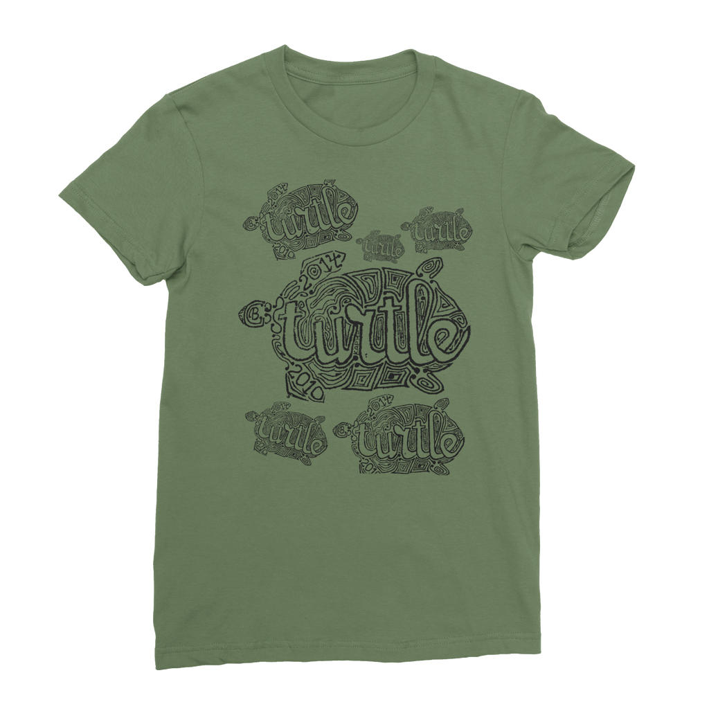 AQUA HMP2 - 12 - Turtle - Women's Fine Jersey T-Shirt-Apparel-AQUATICUS