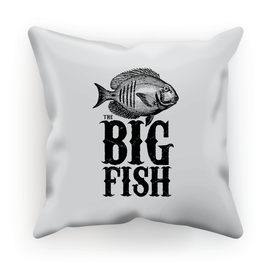 AQUA B&W - 01 -Big Fish - Cushion-Homeware-AQUATICUS