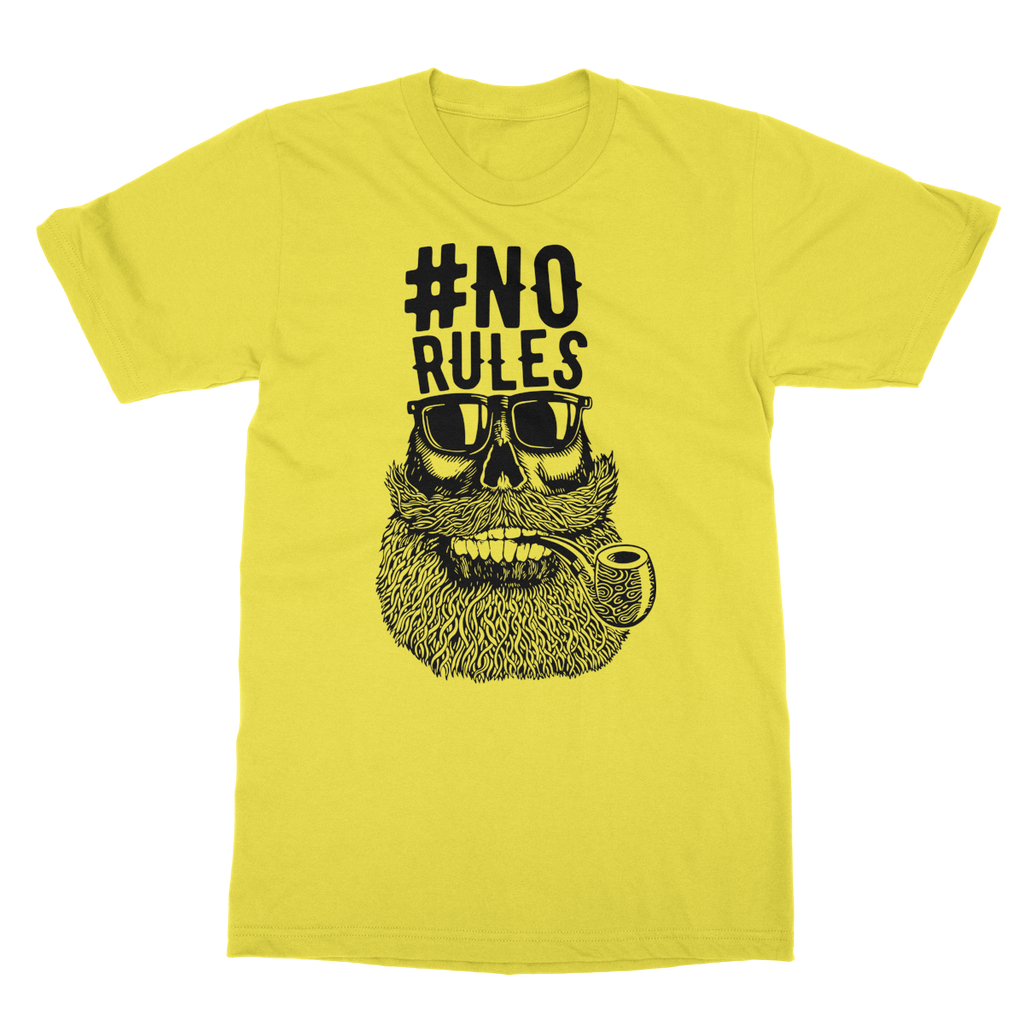 AQUA B&W - 04 - No Rules - Softstyle Ringspun T-Shirt-Apparel-AQUATICUS