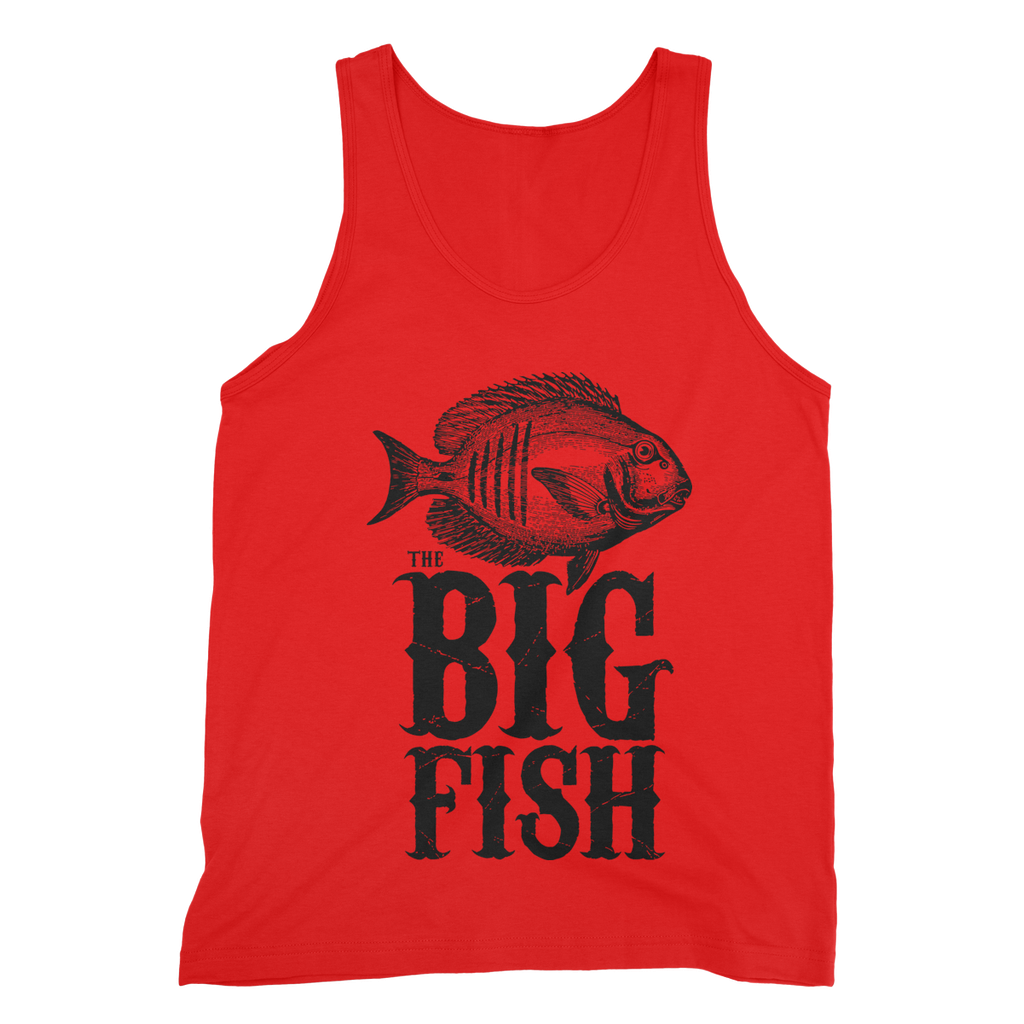 AQUA B&W - 01 -Big Fish - Fine Jersey Tank Top-Apparel-AQUATICUS